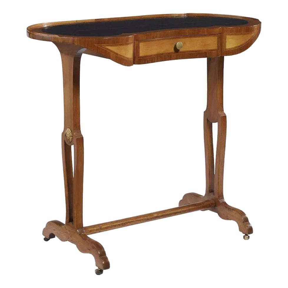 19th Century Baltic / Russian Mahogany Writing Table | Chairish
