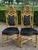 1900 Italian Rococo Gilded Beech Black Velvet Chairs – Set of 8pcs For Sale - Image 17 of 18