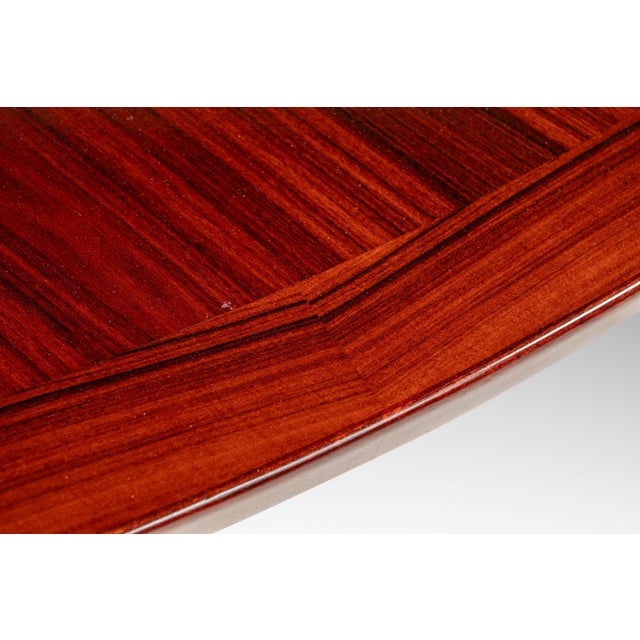 Mid-Century Danish Modern Dining Table W/ Pedestal Base in Rosewood by Skovby Møbelfabrik, Denmark, C. 1970s For Sale - Image 10 of 18
