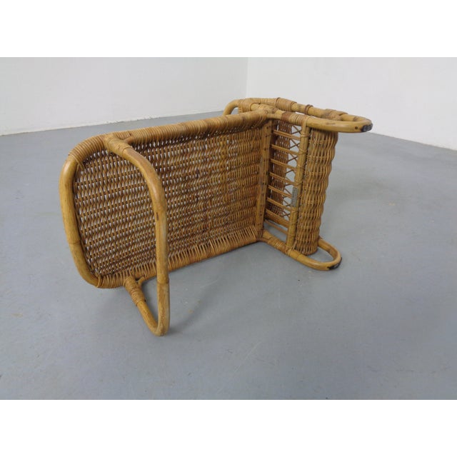 Filigree Rattan Magazine Rack, Germany, 1960s For Sale - Image 16 of 18
