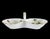 This is a lovely Herend open salt cellar made of porcelain, featuring the beautiful "Rothschild Bird" pattern. It's...