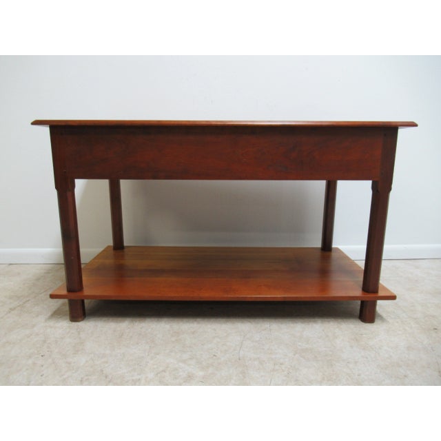 1980s Shaker David T Smith Cabinetmaker Shaker Style Work Table For Sale - Image 4 of 13