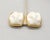 Vintage 1980s Signed Alexis Kirk Modernist White Resin Clip Earrings- 2 Pieces For Sale In Philadelphia - Image 6 of 7