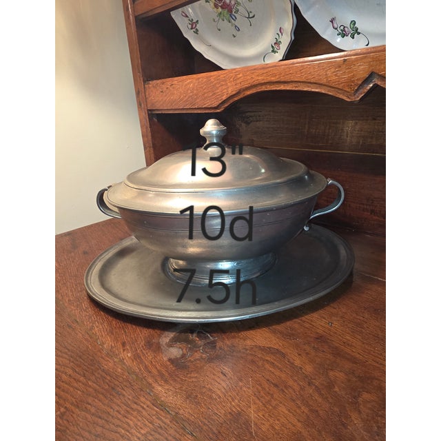 Italian Cosi Tabellini Pewter Tureen Set For Sale - Image 12 of 12