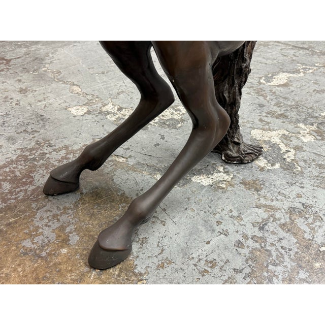 Rearing Horse Bronze Sculpture For Sale - Image 12 of 12
