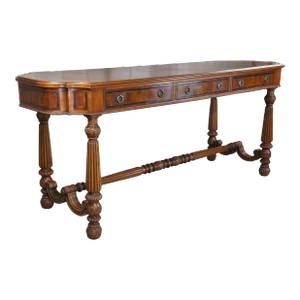 Mid 20th Century Alfonso Marina Ebanista English Georgian Inlaid Cedar Console Table