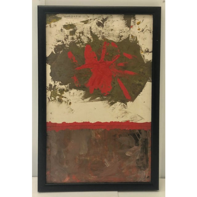 1980s Abstract Painting, New York Artist For Sale - Image 4 of 4