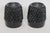 Black Indiana Glass Tiara Pair of 2 Glasses Cameo Black Diamond Point Tumblers 4953b For Sale - Image 8 of 9