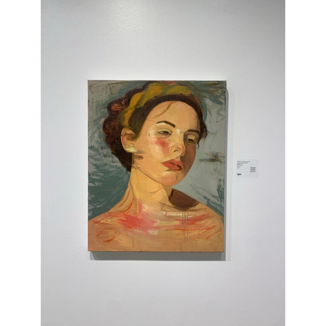30x24x1.5 inches original oil painting of woman with expressive strokes of paint. This painting was painted in 2023 by...