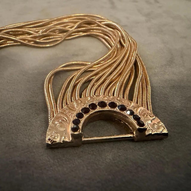 2000 - 2009 2000s Art Deco Style Women's Costume Jewelry Italian Vintage Bracelet For Sale - Image 5 of 10