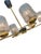 Mid-Century Modern Vintage French Pendant Light in Brass and Glass, 1960s For Sale - Image 3 of 12