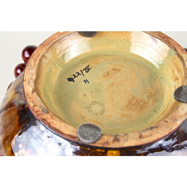 Mid-Century Ceramic Bowl with Cherries by St. Peter Ceramic, 1950 For Sale - Image 11 of 16
