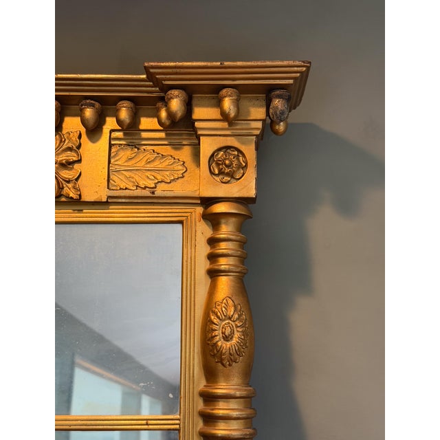 19th Century Antique Giltwood Mirror For Sale In Boston - Image 6 of 6