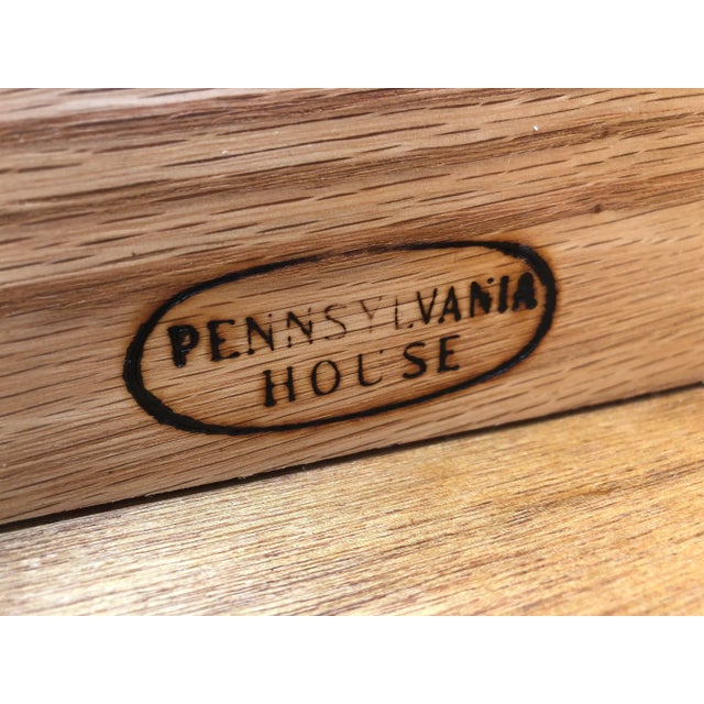 1970s Solid Cherry Pennsylvania House Long Dresser For Sale - Image 11 of 12