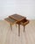 French 20th Century Louis XVI Style Cherrywood Side Table with Leather Top For Sale - Image 9 of 12