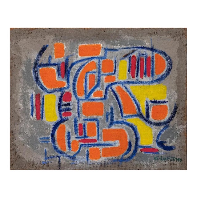 Giorgio Lo Fermo - Orange Shape - Oil Paint - 2015 For Sale