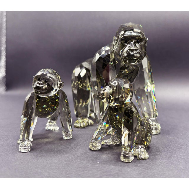 SCS Annual Edition 2009 Gorillas Family from Swarovski, Set of 3 For Sale - Image 16 of 18