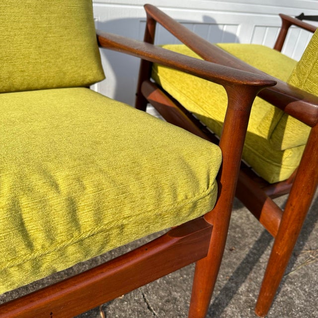 Pair of Svend Aage Eriksen Teak Lounge Chairs For Sale In Denver - Image 6 of 11