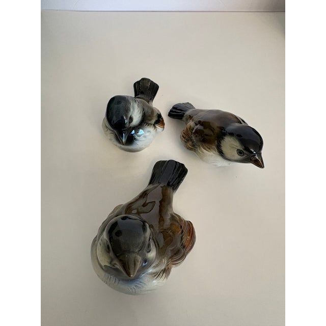 Set of 3, Vintage German Sparrow Goebel Birds W/Makers Mark on Each For Sale - Image 11 of 12