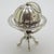 1980s Vintage Italian Handmade Silver Spinning Globe Miniature, Tuscany, Arezzo, Italy, 1980s For Sale - Image 5 of 13