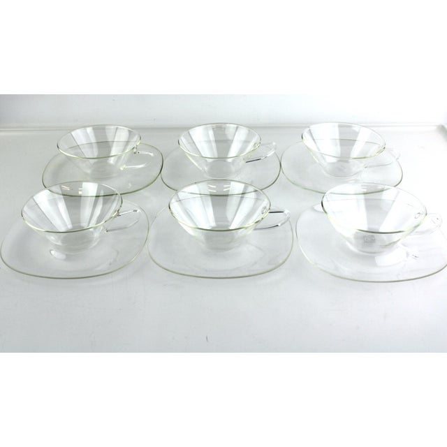Glass Tea Service by Heinrich Töpferhardt for Jenaer Glas, 1955, Set of 13 For Sale - Image 7 of 8