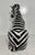 Ceramic Seated Glazed Ceramic Zebra Sculpture, Bassano, 2000s For Sale - Image 7 of 11