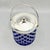 Mid-Century Modern Art Glass Jars with Blue Cut in Clear Crystal Biscuit Barrels with Silver-Plated Mounts, 1950s, Set of 2 For Sale - Image 12 of 18