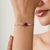 Certified Minimalist 4.9 Ct Ruby Solitaire Bracelet in 925 Sterling Silver For Sale - Image 10 of 13