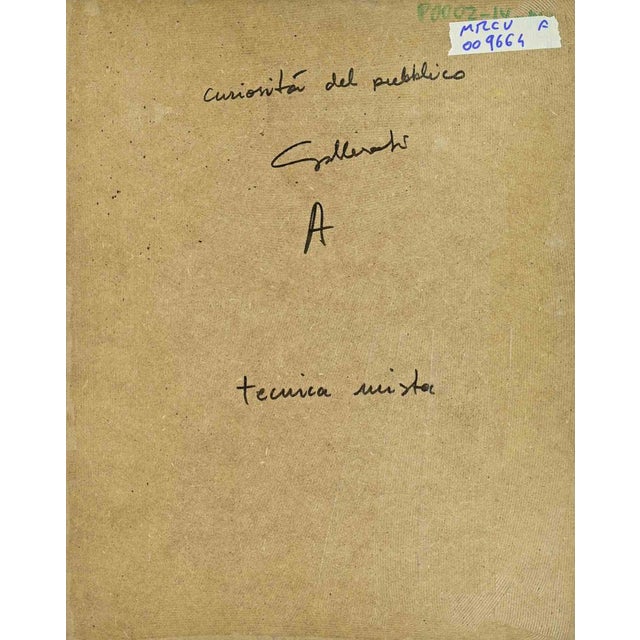 Mixed Media on masonite realized by Alberto Gallerati in 1980s. Hand signed. Titled on rear. Very good condition. This...