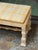 Yellow French Country Louis XIII Style Plaid Upholstered Bench For Sale - Image 8 of 12