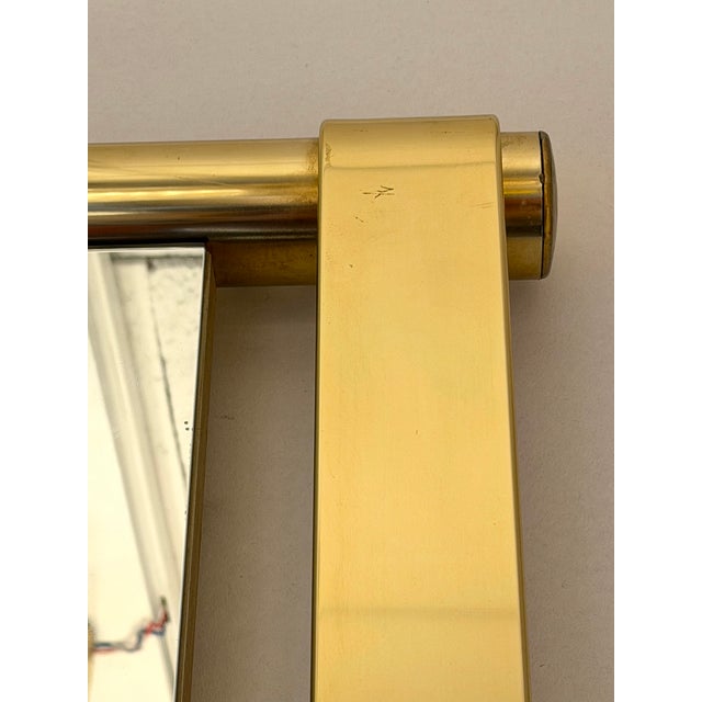 Brass Brass Mirror by Luciano Frigerio, Italy, 1970s For Sale - Image 8 of 12