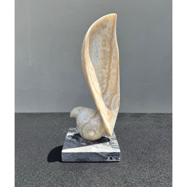 Stone Vintage Abstract Onyx Stone Sculpture For Sale - Image 7 of 7