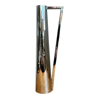 Vintage Modernist Metal Pitcher For Sale