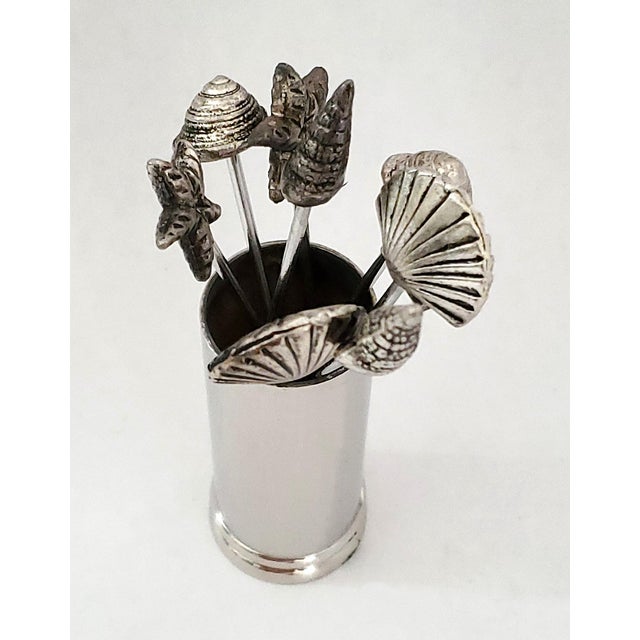 Jonathan Adler Seashell Shell Cocktail Picks For Sale - Image 4 of 8