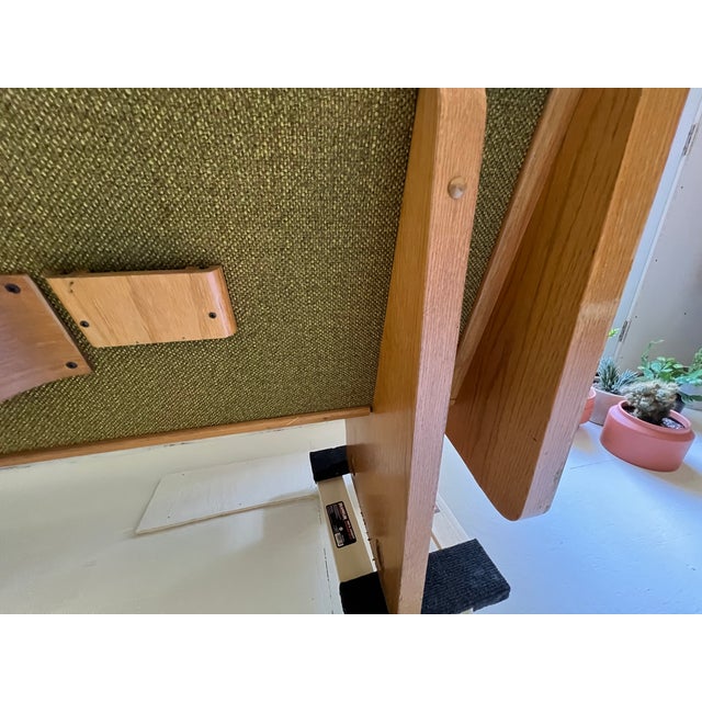 Wood Mid Century Church Pew For Sale - Image 7 of 12