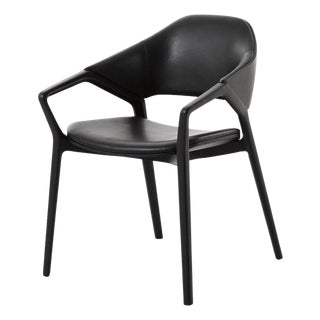 Black Stained Ash Ico Chair from Cassina For Sale
