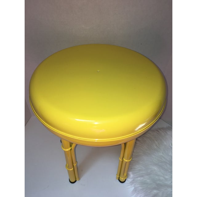 Vintage MidCentury Metal Storage Stool Chairish