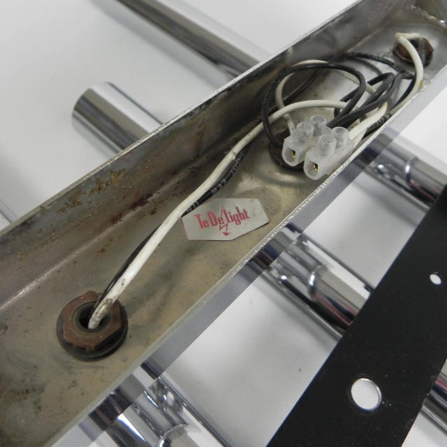 Tede Light Wall Lamp with 3 Chrome Cylinders, 1970s For Sale - Image 13 of 18