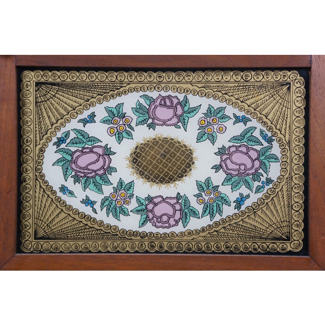 Brown Mason & Sullivan West German Oak Pillar & Scroll Shelf Mantel Clock 31" For Sale - Image 8 of 17