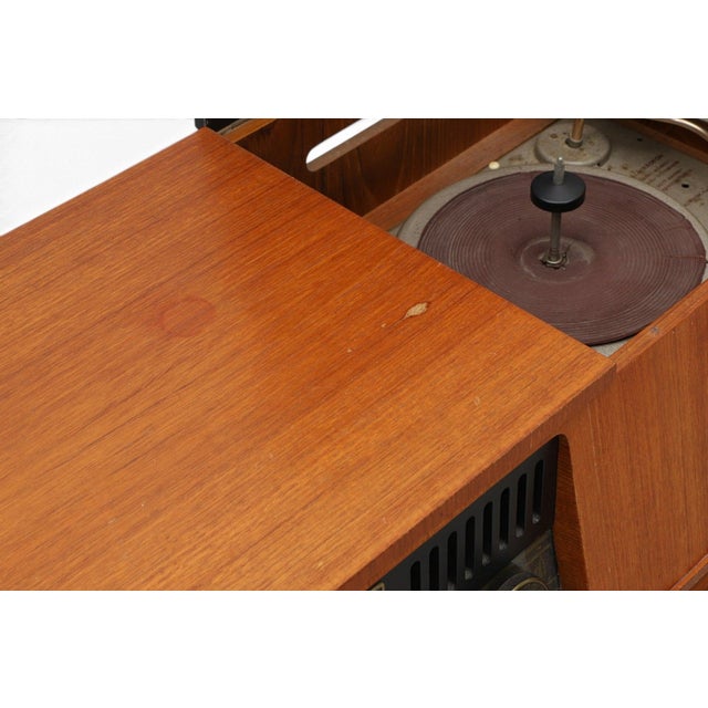 Philips Mid 20th Century Philips Type F5574a Radio / Record Console in Teak For Sale - Image 4 of 7