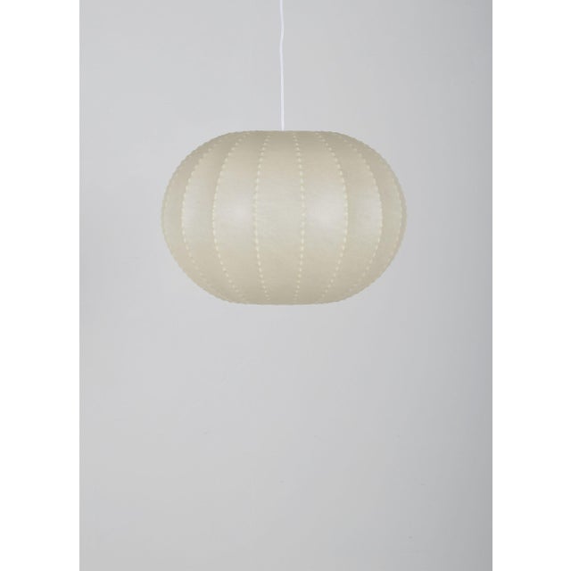 1960s Vintage Cocoon Pendant Lamp by Goldkant Leuchten, 1960s For Sale - Image 5 of 10