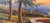 Hilly Landscape at Sunset with a Stream, 20th Century, Oil Painting on Canvas, Framed For Sale - Image 9 of 13
