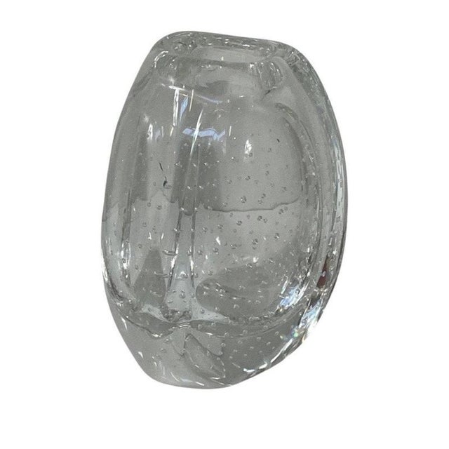 Small Beukennootje Vase with Encapsulated Bubbles by Floris Meydam for Glasunie Leerdam For Sale - Image 6 of 11