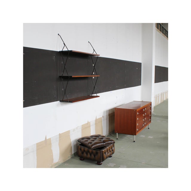 Vintage Italian Hanging Bookcase, 1960s For Sale - Image 11 of 15