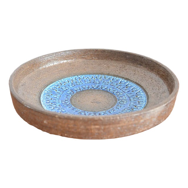 Rimini Blu Ceramic Bowl by Aldo Londi for Bitossi, 1960s For Sale