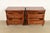 Late 20th Century Century Furniture French Provincial Louis XV Carved Cherry Wood Nightstands, Pair For Sale - Image 5 of 14