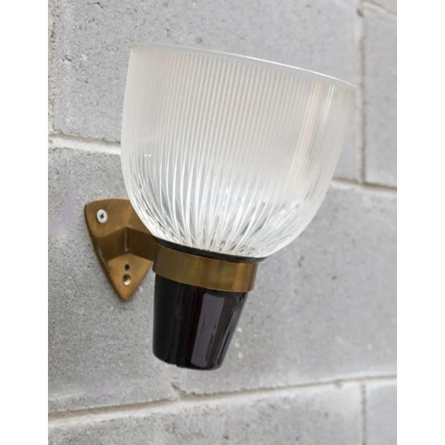 Azucena LP5 Brass and Glass Wall Light by Ignazio Gardella, 1950s For Sale - Image 6 of 8