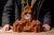 Architectural mantel clock rendered in dense, highly textured tramp art carving, built up from layered chip-carved wood to...