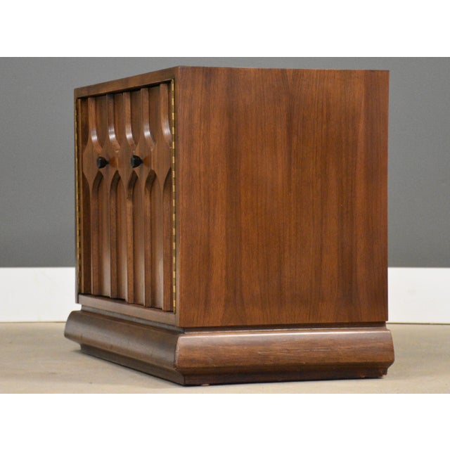 Brown Mid Century Modern Walnut Nightstand For Sale - Image 8 of 8
