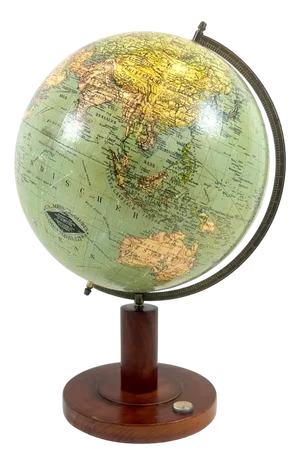 Vintage Terrestrial Globe by R. Neuse & C. Luther for Columbus Verlag, 1936